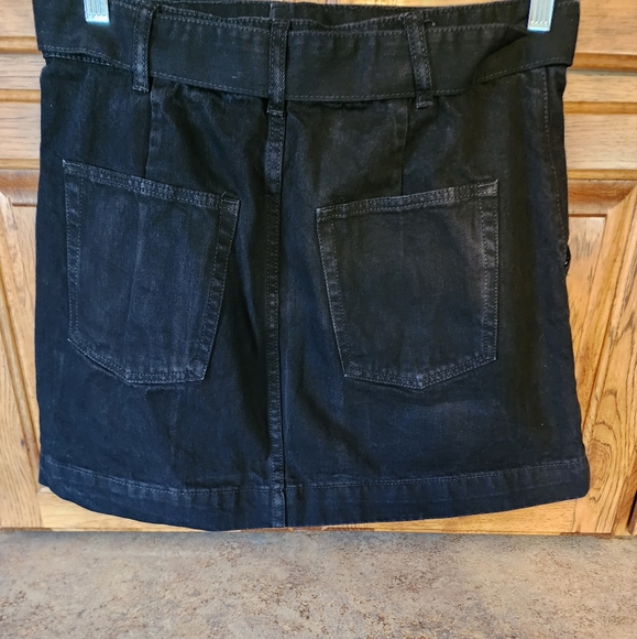 We The Free Women's Jade Belted Black Ash Denim Skirt Size 31 - Picture 7 of 10